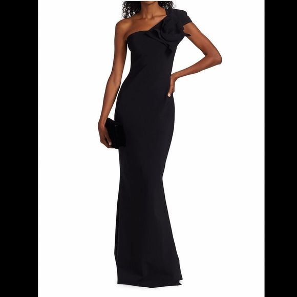 NWT Chiara Boni La Petite Robe Nicolasa One-Shoulder Gown $1090 - Picture 1 of 10